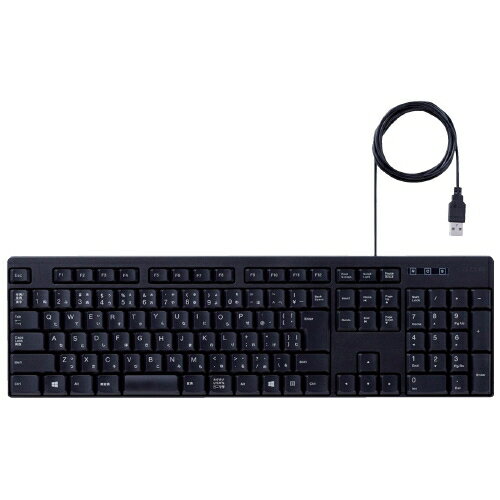 ★ポイント最大16倍★【全国配送可】-有線フルキーボード TK-FFCM01BK エレコム 品番 TK-FFCM01BK jtx 127189-【ジョインテックス・JOINTEX】JAN 4953103282322 メーカー在庫品