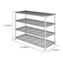 ★ポイント最大16倍★【送料無料】-☆ワイヤーシェルフ101245 B1848-40-4W エレクター 品番 B1848-40-4W jtx 150295-【ジョインテックス・JOINTEX】JAN メーカー在庫品