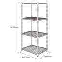 ★ポイント最大16倍★【送料無料】-★ワイヤーシェルフ166045 B1824-63-4W エレクター 品番 B1824-63-4W jtx 150319-【ジョインテックス・JOINTEX】JAN