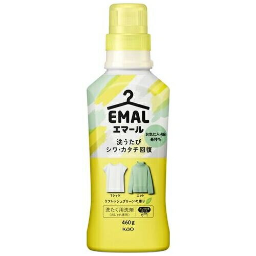 ★ポイント最大16倍★【全国配送可】-エマールリフレッシュグリーン 本体 460g　花王 品番 jtx 202703-【..