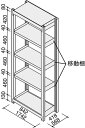 ★6/4-11 P最大27倍★【送料・組立・設置が無料】-(MM−A07655F1N)ノンボルト中量ラック1850×450×2130基本 コクヨ株式...