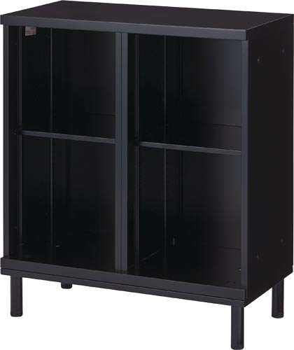 ★ポイント最大16倍★【送料・組立・設置が無料】-(FR−DKDFB−BK)フリーボ　下置脚付　オープン2列　ブラック　豊國工業株式会社kaf008521 ●土曜日にも配送可！（日祝除く）●個人様お届け可能！-【お買い得商品】