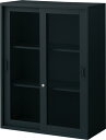 ★ポイント最大16倍★【送料・組立・設置が無料】-(AS-G8105BK)アッセ収納ブラック800×400上置3段引き違いG 豊國工業株式会社kaf008541 ●土曜日にも配送可!(日祝除く)●個人様お届け可能!-【お買い得商品】