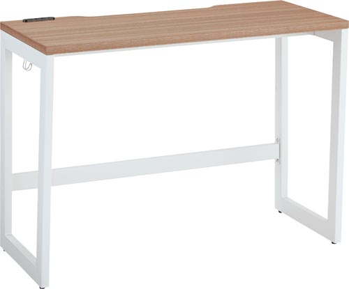 ★ポイント最大16倍★【送料・組立・設置が無料】-(RFFLD−1045DM−WL)リスムデスクD450W1000　白脚　ウォルナット　アール・エフ・ヤマカワ株式会社kaf009206 ●土曜日にも配送可！（日祝除く）●個人様お届け可能！-【お買い得商品】