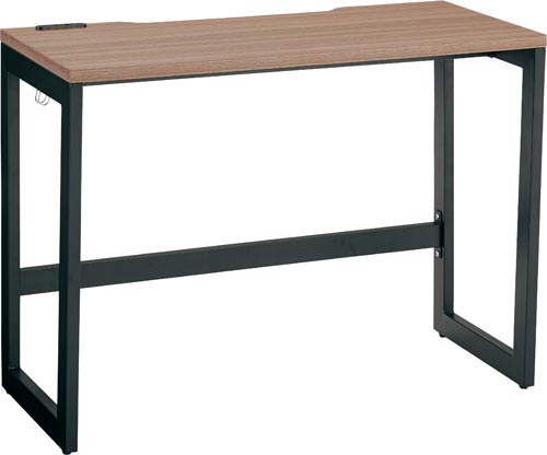 ★ポイント最大16倍★【全国配送可】-(RFFLD−1045DM−BK)リスムデスクD450W1000　黒脚　ウォルナット　アール・エフ・ヤマカワ株式会社kaf008864 ●土曜日にも配送可！（日祝除く）●個人様お届け可能！-【お買い得商品】