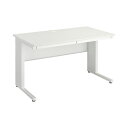 ★ポイント最大16倍★【全国配送可】-(7371−9328)PFスチールデスク平机センター引出付1270WH 株式会社カウネットkaf011073 ...