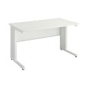 ★ポイント最大16倍★【全国配送可】-(7371−9380)PFスチールデスク平机センター引出無1270WH 株式会社カウネットkaf011079 ...