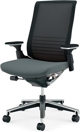 ★ポイント最大16倍★【送料無料】- インスパイン　ハイバック　可動肘　ブラックフレーム　ダルグレー C..