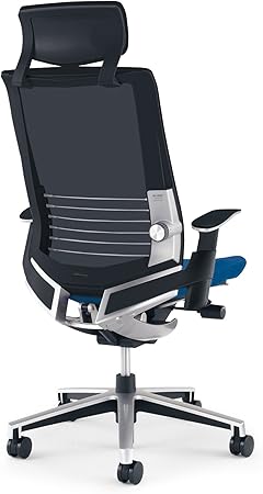 ★ポイント最大16倍★【送料無料】- 事務用回転イス インスパインヘッドレスト CR-GA2515E6GMT5-W ブラック/インディゴブルー 62758802 コクヨ kokuyo -【コクヨ家具】 [3]