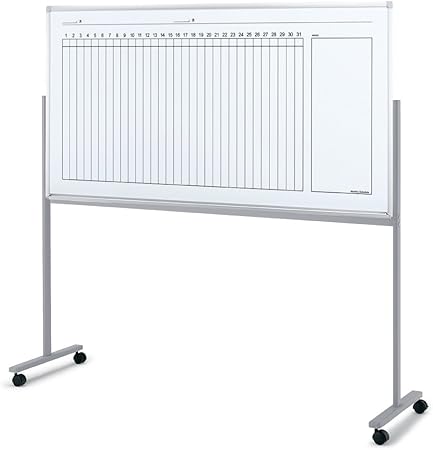 ★ポイント最大16倍★【送料無料】- 黒板　900シリーズ　片面T脚　月間予定 BB-K936MW ホワイト 59082934 コクヨ kokuyo -【コクヨ家具】