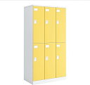 ★ポイント最大16倍★【送料無料】- ロッカー Cfort 6人用 NLK-L630SAW1T ホワイト/バナナイエロー 63895995 コクヨ kokuyo...