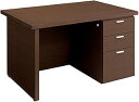 ★ポイント最大16倍★【送料無料】- 役員用 550シリーズ 片袖デスク MG-55D1285W35N3 ブラウン 64749969 コクヨ kokuyo -【...
