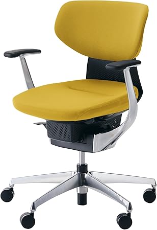 ★ポイント最大16倍★【送料無料】- タスクチェア　イング　アルミ脚　ラテラル CR-GA3241E6G41S-VN ブラック／オリーブイエロー 64784601 コクヨ kokuyo -【コクヨ家具】