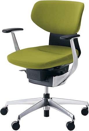 ★ポイント最大16倍★【送料無料】- タスクチェア　イング　アルミ脚　ラテラル CR-GA3241E6G4Q4-VN ブラック／ライトオリーブ 64784922 コクヨ kokuyo -【コクヨ家具】