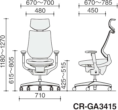 ★ポイント最大16倍★【送料無料】- タスクチェア　イング　アルミ脚　ヘッドレ CR-GA3415E1G4Q6-W ホワイトグレー／ディープグリーン 65567982 コクヨ kokuyo -【コクヨ家具】