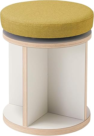 ★ポイント最大16倍★【送料無料】- ラウンジチェア　チェス　回転スツール K08-DZ82CW-MH1S1 ホワイト／..