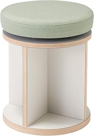 ★ポイント最大16倍★【送料無料】- ラウンジチェア　チェス　回転スツール K08-DZ82CW-MH2J1 ホワイト／..