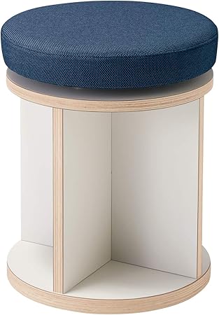 ★ポイント最大16倍★【送料無料】- ラウンジチェア　チェス　回転スツール K08-DZ82CW-MHT71 ホワイト／..