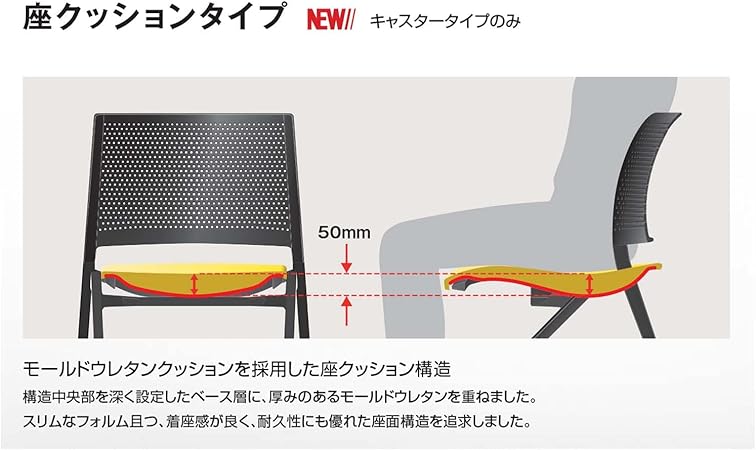 ★9/19-24 P最大27倍★【送料無料】- 会議イス スプライン キャスター脚タイプ K11-S210U-E2E21 ライトグレー/ライトグレー 66213116 コクヨ kokuyo -【コクヨ家具】 [3]