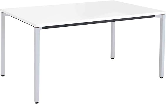 ★ポイント最大16倍★【送料無料】- ジュート　スクエアコーナー塗装4本脚　W1500・D900　ホワイト MT-JT..