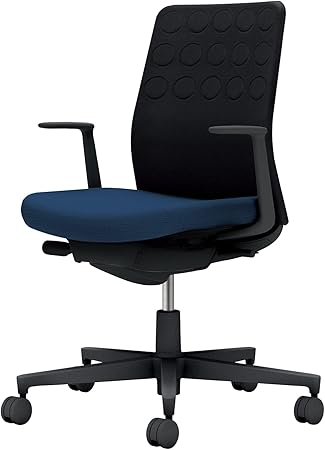 ★7/4-11 P最大27倍★【送料無料】- オフィスチェア　モネット　背クッション C03-B210U-BT7B6X1 ブラック／ネイビー 66584162 コクヨ kokuyo -【コクヨ家具】