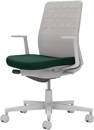 ★6/4-11 P最大27倍★【送料無料】- オフィスチェア　モネット　背クッション C03-G210W-GQ6E2X1 ライトグレー／ディープグリーン 66587798 コクヨ kokuyo -【コクヨ家具】