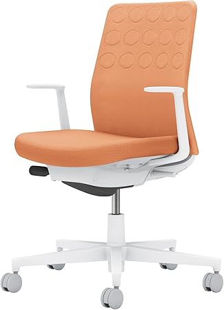 ★ポイント最大16倍★【送料無料】- オフィスチェア　モネット　背クッション C03-W210U-W0Y0YX1 ホワイトグレー／ペールテラコッタ 66594499 コクヨ kokuyo -【コクヨ家具】