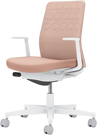 ★ポイント最大16倍★【送料無料】- オフィスチェア　モネット　背クッション C03-W210W-W9G9GX1 ホワイトグレー／アッシュピンク 66595045 コクヨ kokuyo -【コクヨ家具】