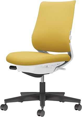 ★ポイント最大16倍★【送料無料】- チェア　ミトラ2　肘無　黒脚　白本体　ラ C04-B102CW-E11S1S1 ホワイトグレー／オリーブイエロー 66662198 コクヨ kokuyo -【コクヨ家具】