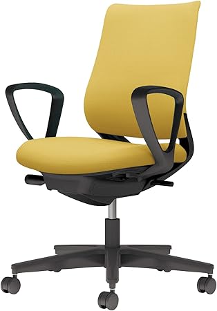 ★ポイント最大16倍★【送料無料】- チェア　ミトラ2　サークル肘　黒脚　黒本 C04-B150CU-BK1S1S1 ブラック／オリーブイエロー 66664550 コクヨ kokuyo -【コクヨ家具】