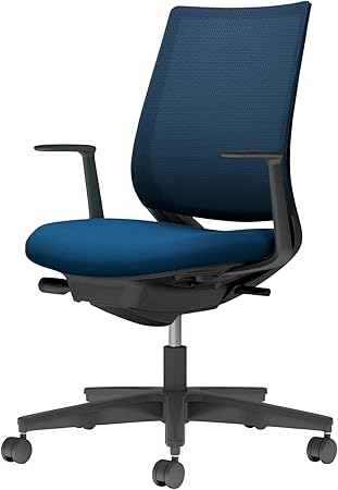 ★ポイント最大16倍★【送料無料】- チェア　ミトラ2　L　型肘　黒脚　黒本体 C04-B190MU-BKT6T61 ブラック／プルシアンブルー 66667049 コクヨ kokuyo -【コクヨ家具】