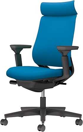 ★6/4-11 P最大27倍★【送料無料】- チェア　ミトラ2　可動肘　黒脚　黒本体 C04-B330CU-BKT4T41 ブラック／ターコイズ 66670391 コクヨ kokuyo -【コクヨ家具】