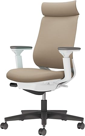 ★ポイント最大16倍★【送料無料】- チェア　ミトラ2　可動肘　黒脚　白本体 C04-B330CW-E1YKYK1 ホワイトグレー／ソフトベージュ 66670773 コクヨ kokuyo -【コクヨ家具】