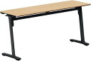 ★ポイント最大16倍★【送料無料】- フラップテ−ブル カ−ム 棚付 幕板なし KT-S1402E6CMT1NN ブラック/ナチュラルオーク 66704263 コクヨ kokuyo -【コクヨ家具】