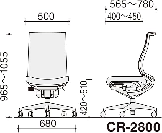 ★ポイント最大16倍★【送料無料】- オフィスチェア ベゼル CR-2800E6CGMT6-WN 20206284 コクヨ kokuyo -【コクヨ家具】 [3]