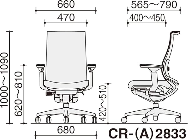 ★9/4-11 P最大27倍★【送料無料】- オフィスチェア ベゼル ファンクショナル CR-A2833E6GMQ3-VNN 20207939 コクヨ kokuyo -【コクヨ家具】 [3]