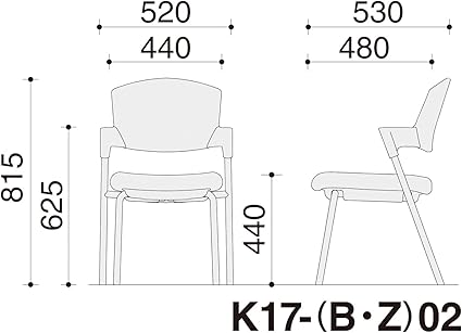 ★ポイント最大16倍★【送料無料】- 会議イス プロッティ 固定脚タイプ 背座 K17-Z02CZ-AGM62 20310103 コクヨ kokuyo -【コクヨ家具】 [3]
