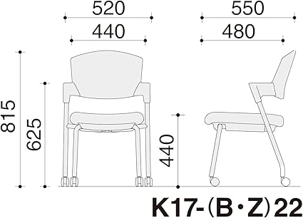 ★ポイント最大16倍★【送料無料】- 会議イス　プロッティ　キャスタータイプ K17-Z22CW-AGE22 20307998 コクヨ kokuyo -【コクヨ家具】