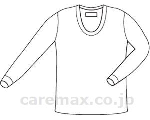 いまだけ！★ポイント最大14倍★【全国配送可】-国産純綿紳士用U首長袖 / PC-151　L 神戸生絲　JAN 4971751451693 kt224956 取寄品 衣類 インナー 下着(上半身)-【介護福祉用具】