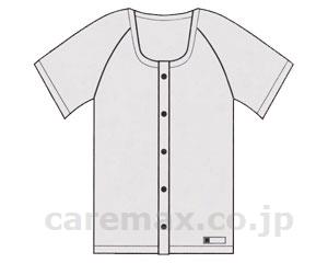 ★いまだけ！ポイント最大16倍★【全国配送可】-前開き半袖　ホック式　10枚組 E13　ホワイト　M 神戸生絲　JAN kt284629 取寄品 衣類 インナー 下着(上半身)-【介護福祉用具】