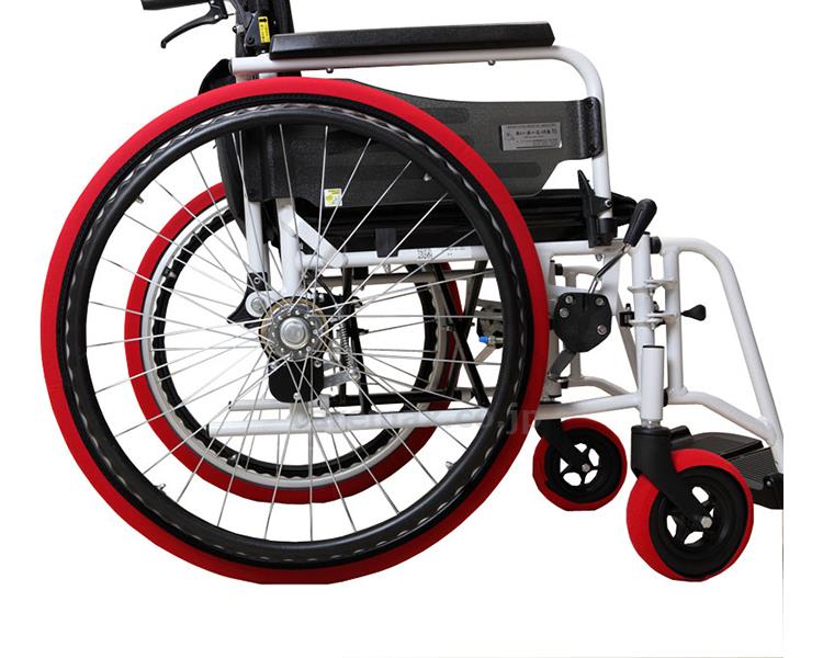 ★ポイント最大16倍★【全国配送可】-後輪用ホイルソックス　特中　2本1セット 赤　17〜19インチ用 あい・あーる・けあ　JAN 4562211720215 kt306854 取寄品 歩行関連 車いすオプション 車いす用小物-【介護福祉用具】