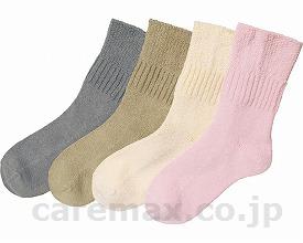 ★いまだけ！ポイント最大16倍★【全国配送可】-ふんわりシルクソックス 24115003　クリーム　L パシフィックサプライ　JAN 4524491004645 kt310216 取寄品 衣類 ソックス ソックス-【介護福祉用具】