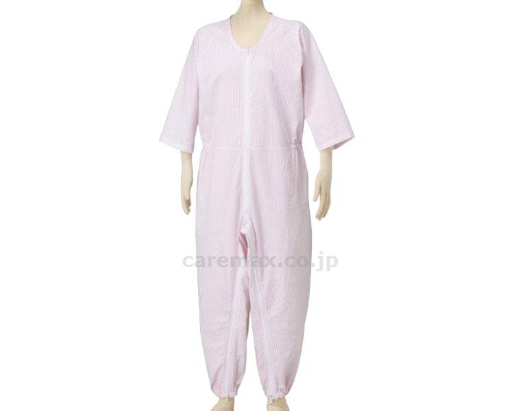 ★いまだけ！ポイント最大16倍★【全国配送可】-サッカーねまき　背開き　普通ファスナー 4400　ピンク　LL 松本ナース産業　JAN kt344969 取寄品 衣類 ねまき 介護ねまき-【介護福祉用具】