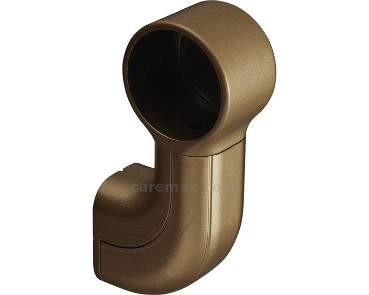 ★いまだけ！ポイント最大16倍★【全国配送可】-35ベースプレート用エンドブラケット　右用 040-5085　ブラウン　カバー付 マツ六　JAN 4976415852144 kt356197 取寄品 住宅改修 手すり 屋内用・部材-【介護福祉用具】