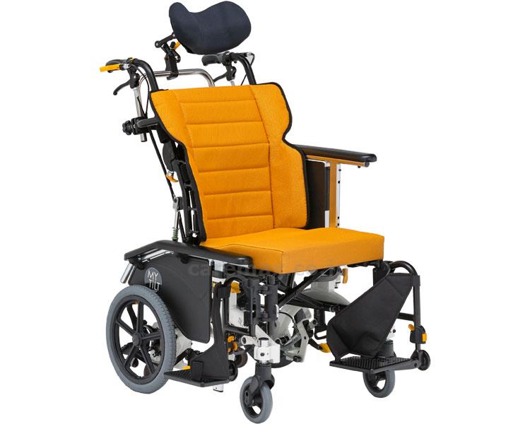 ★1/24-29 P最大27倍★【全国配送可】-マイチルト・ミニ3D　MH-SR 座幅40　F-1（オレンジ） 松永製作所　JAN kt390033 取寄品 歩行関連 車いす リクライニング-【介護福祉用具】
