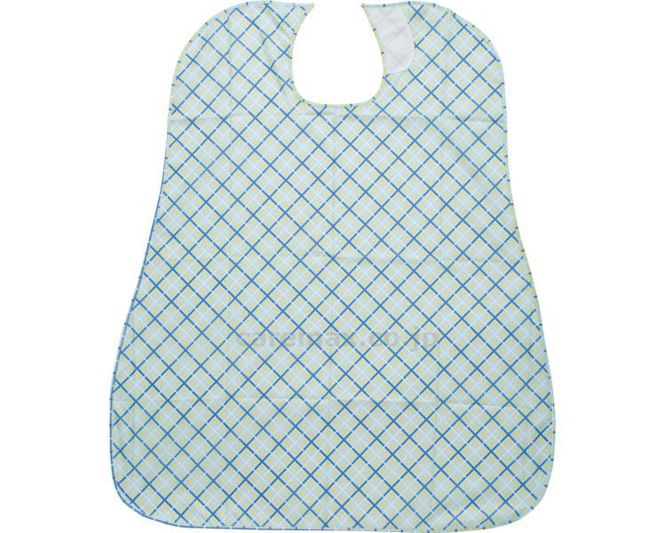 ★11/4-11/11 P最大26倍★【全国配送可】-介援隊　食事用エプロン CX-01002　格子ブルー 介援隊　JAN 4571331381220 kt393620 取寄品 食事関連 食事用エプロン 食事用エプロン-【介護福祉用具】
