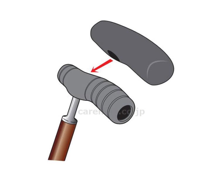 ★3/21-27 P最大26倍★【全国配送可】-シリコン製グリップカバー / 753001　ブラック シナノ　JAN 4959431115707 kt410534 取寄品 歩行関連 杖小物 その他(杖小物)-【介護福祉用具】