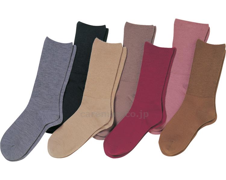 ★11/4-11/11 P最大26倍★【全国配送可】-楽らくソックス婦人用　秋冬用 3900　ダークブラウン 神戸生絲　JAN 4971751028116 kt201905 取寄品 衣類 ソックス ソックス-【介護福祉用具】