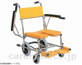 ★10/14-17 P最大26倍★【全国配送可】-入浴・シャワー用車いす KS4　クリなしシート仕様　イエロー カワムラサイクル　JAN kt207884 取寄品 入浴関連 シャワーキャリー シャワーキャリー-【介護福祉用具】
