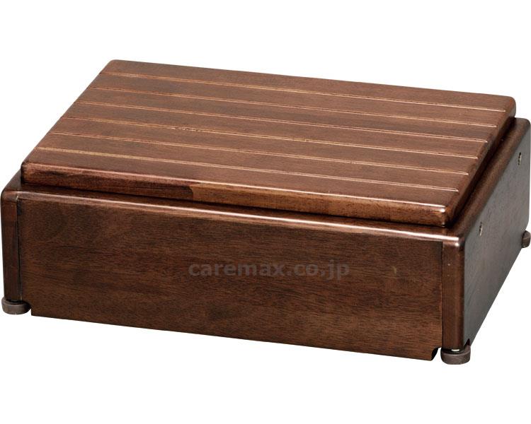 ★2/4-10 P最大27倍★【全国配送可】-木製玄関台　高さ調整タイプ　S45W-30-1段 535-570　ブラウン アロン化成　JAN 4970210397589 kt209709 取寄品 住宅改修 踏み台 住改用玄関台-【介護福祉用具】